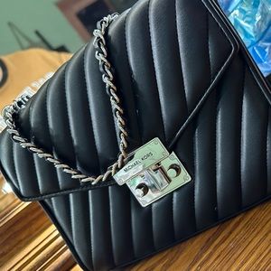 Rose Medium Quilted Shoulder Bag Michael Kors